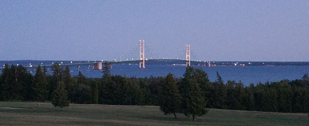 Panoramic Picture of the Mackinac Bridge from the St. Ignace Side Panoramic Picture of the Mackinac Bridge from the St. Ignace Side