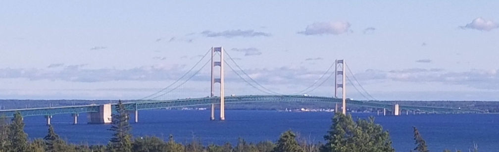 Mackinac Bridge from St. Ignace Hotel Mackinac Bridge from St. Ignace Hotel