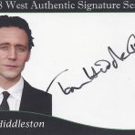 Tom Hiddleston Autograph #2 – On Card